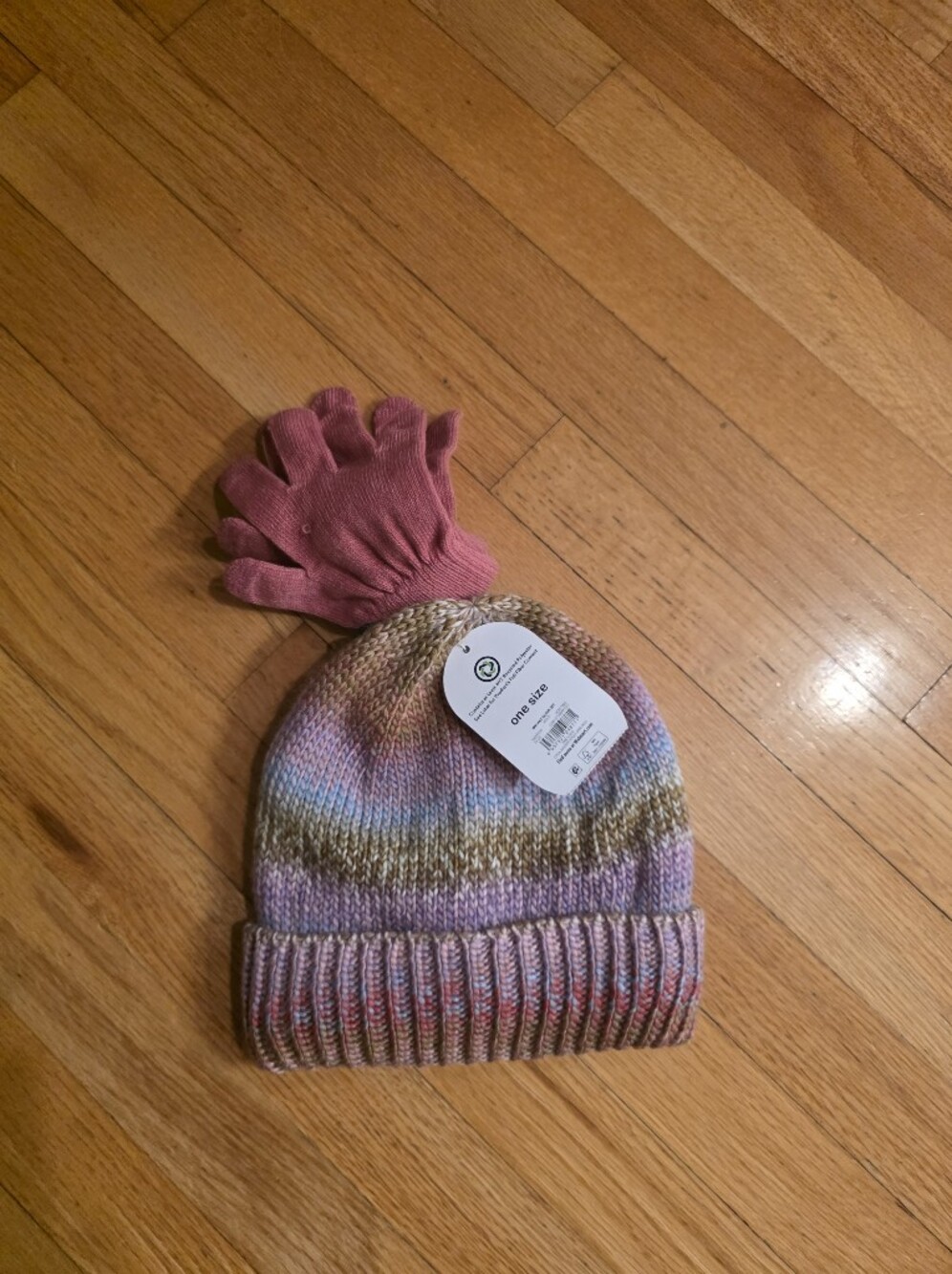 Wonder Nation Knit Hat And Mittens Set